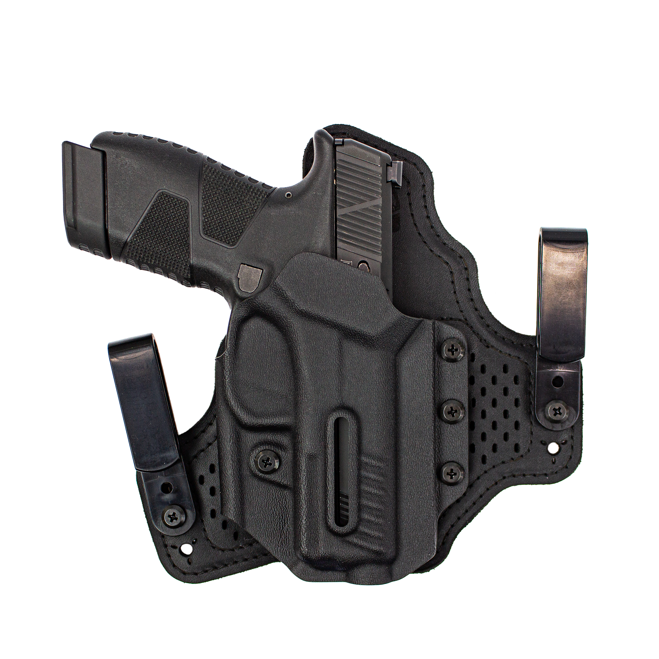 Dual Clip Protos-M® 2.0 for Mossberg MC2sc | Black Arch Holsters Dual Clip Protos-M® 2.0 for Mossberg MC2sc | Black Arch Holsters