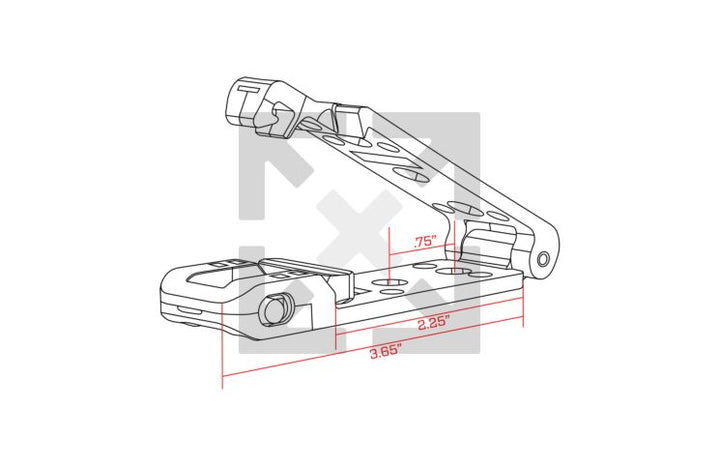 Molle-Lock Adjustable 1.5"-2" Clips