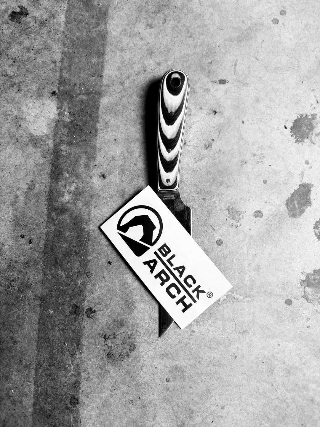 Black Arch Logo Sticker